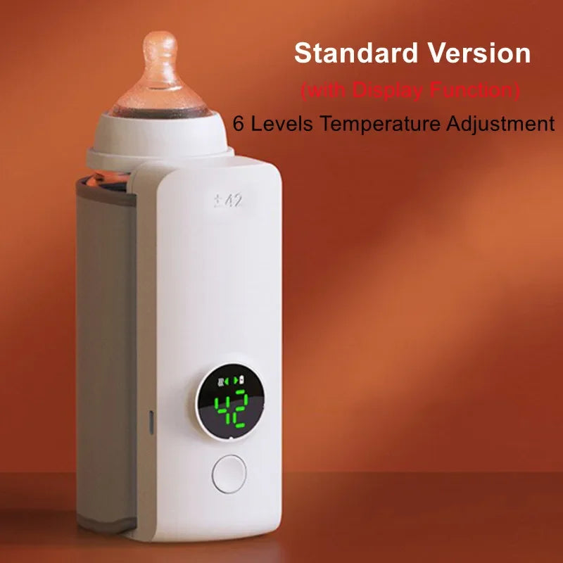 Compact Baby Bottle Warmer with Thermostat - Portable Travel Heater