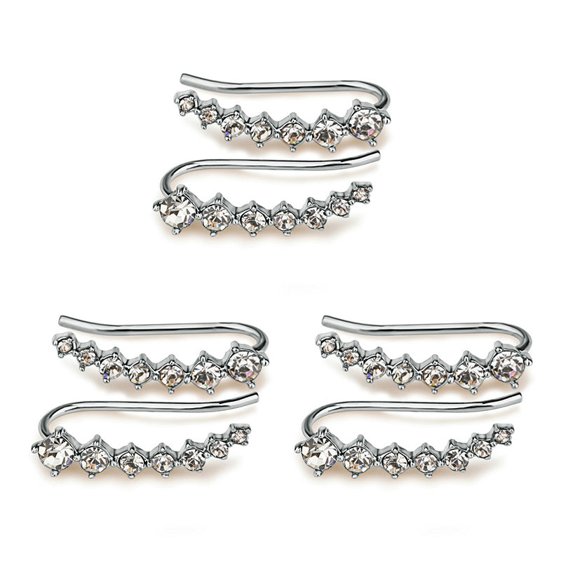 Luxurious Diamond Solitaire Stud Earrings