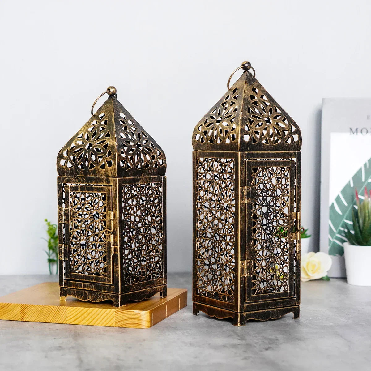 Classic Antique Metal Lantern - Halri