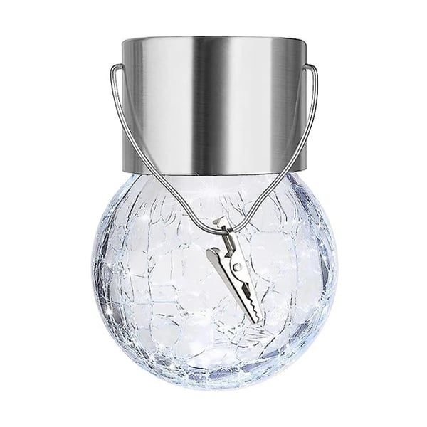 Colorful Glass Pendant Solar Lantern