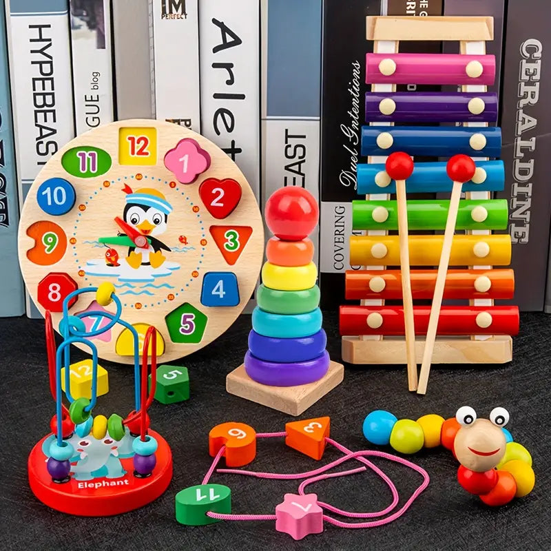 Kids 5-in-1 Learning Play Table Set - Halri