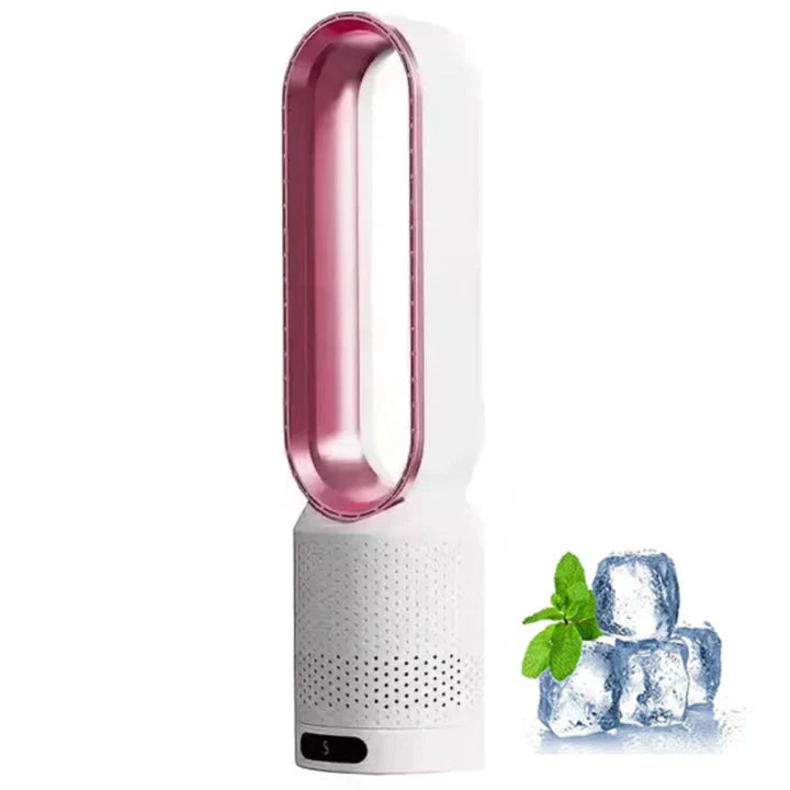 Compact Bladeless Fan with Purifier and Remote
