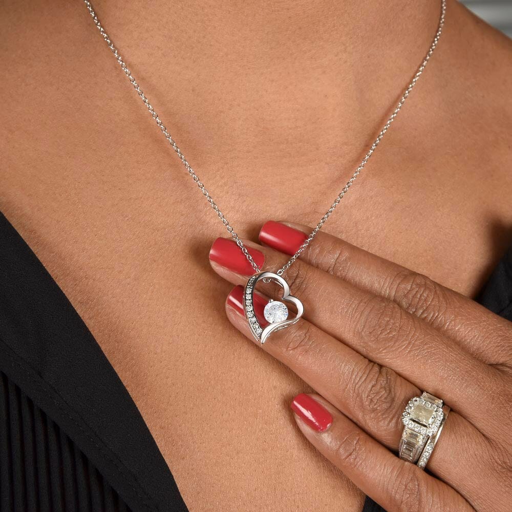 Delicate Heart Shaped Diamond Love Necklace