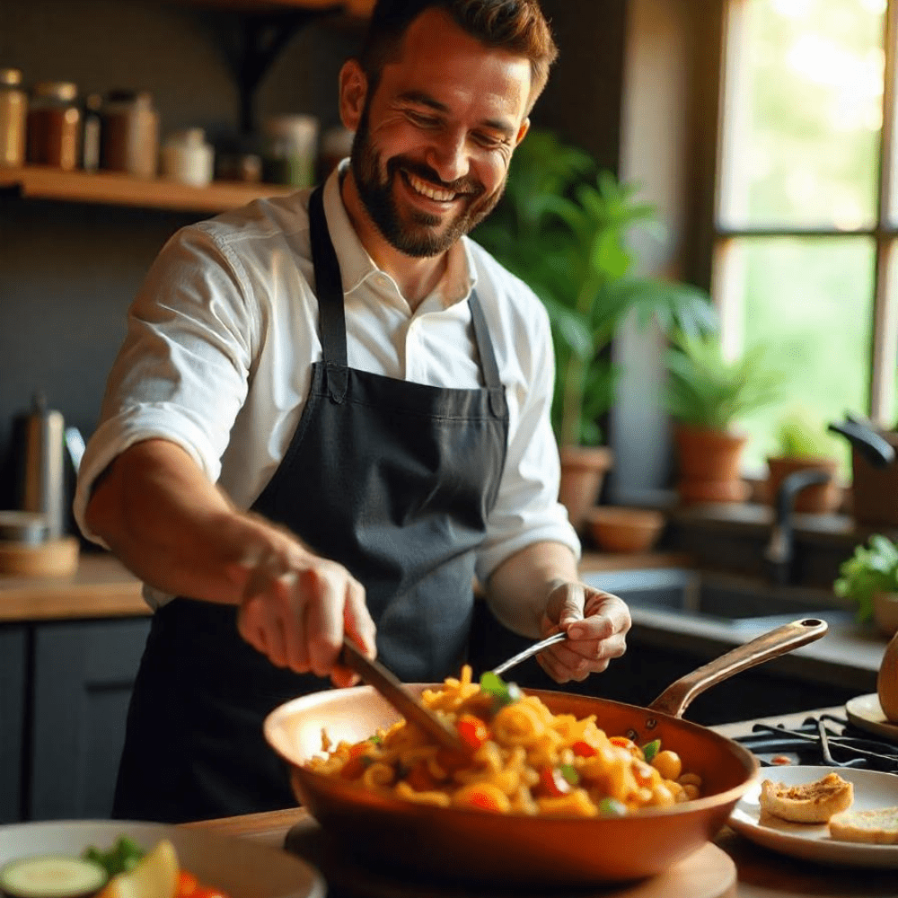 Premium Copper Frying Pan - Quick Heat Non Stick Cookware - Halri