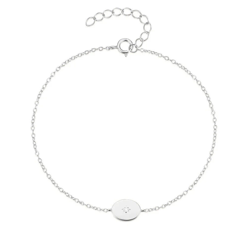 Delicate Silver Star Charm Bracelet