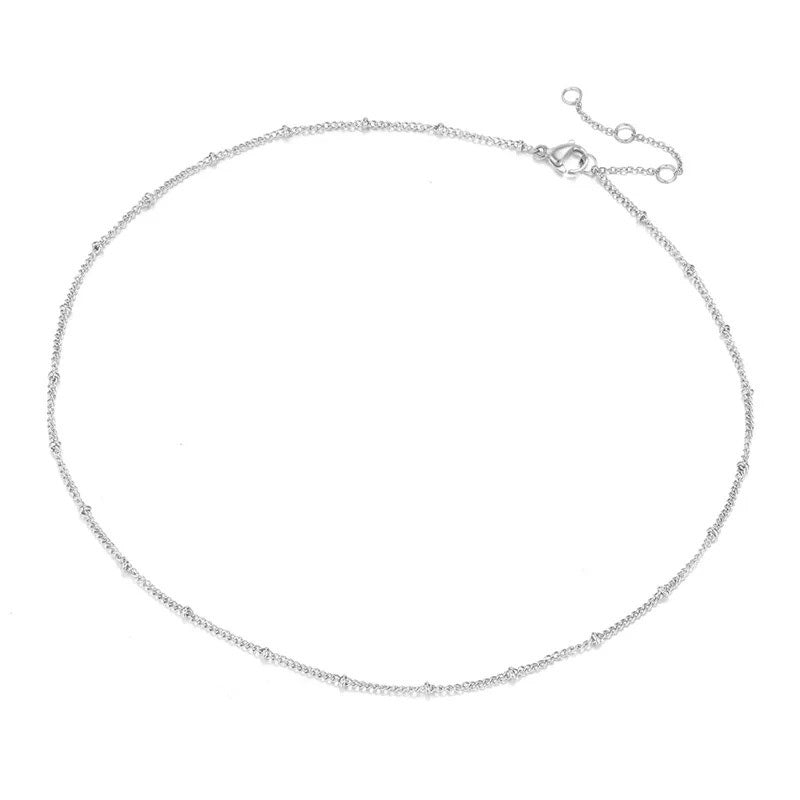 Delicate Vintage Satellite Chain Necklace