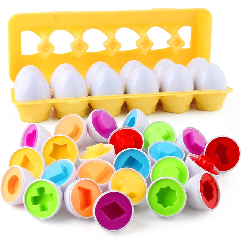 Colorful Learning Shape Eggs - Halri