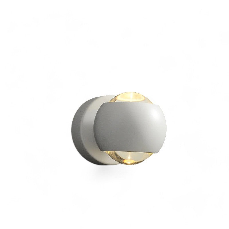 Modern wall light fixture on a white background