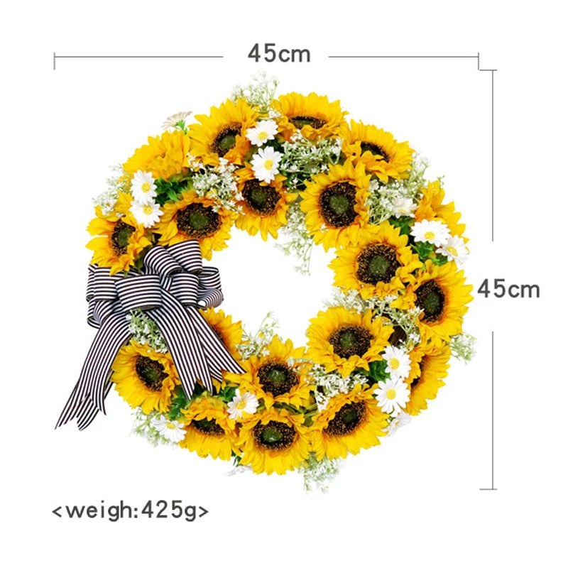 Bright Floral Summer Wreath