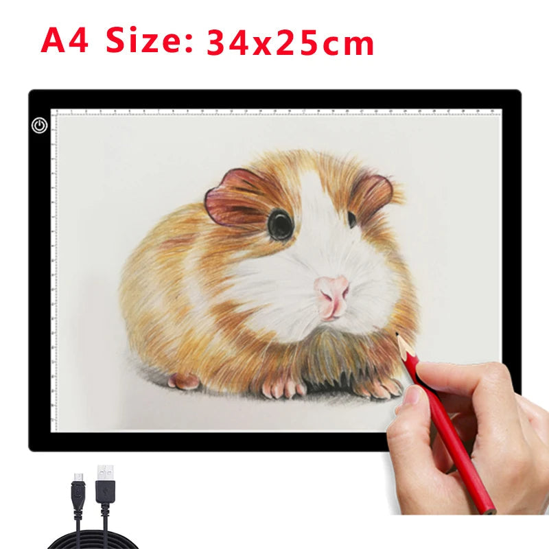 Bright LED Art Light Box for Drawing and Tracing