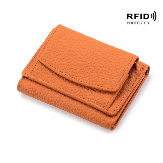 Secure Leather Wallet | Thin RFID Blocking Card Case