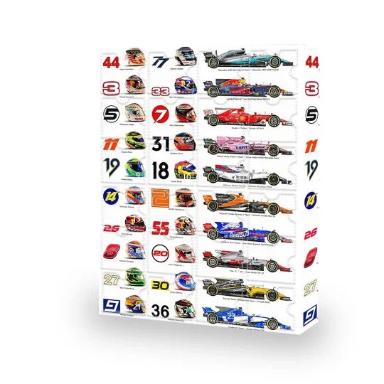 Fast Car Racing Countdown Calendar Gift Set