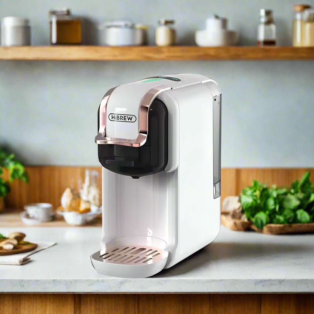 Compact Multi-Function Coffee Maker with Milk Frother