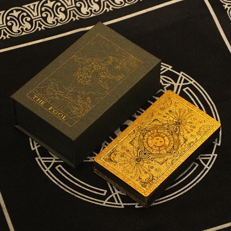 Luxurious Gold Tarot Card Set