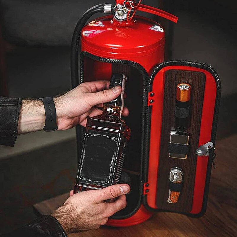Secret Wine Bottle Fire Extinguisher