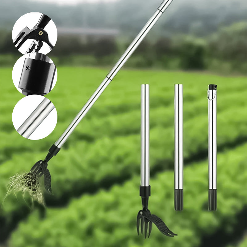 Ergonomic Stainless Steel Garden Weeder Tool