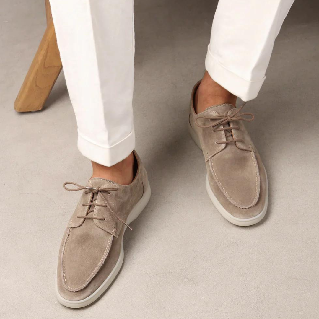 Classic Mens Genuine Leather Slip-On Loafers