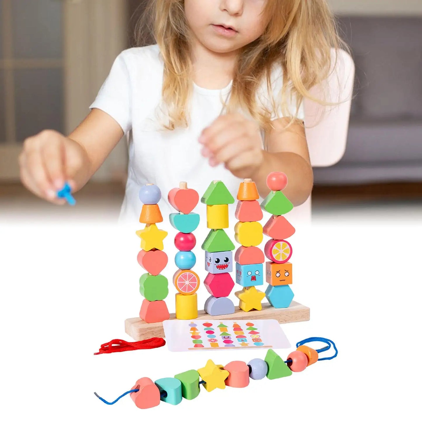 Natural Wood Building Blocks for Children - Halri