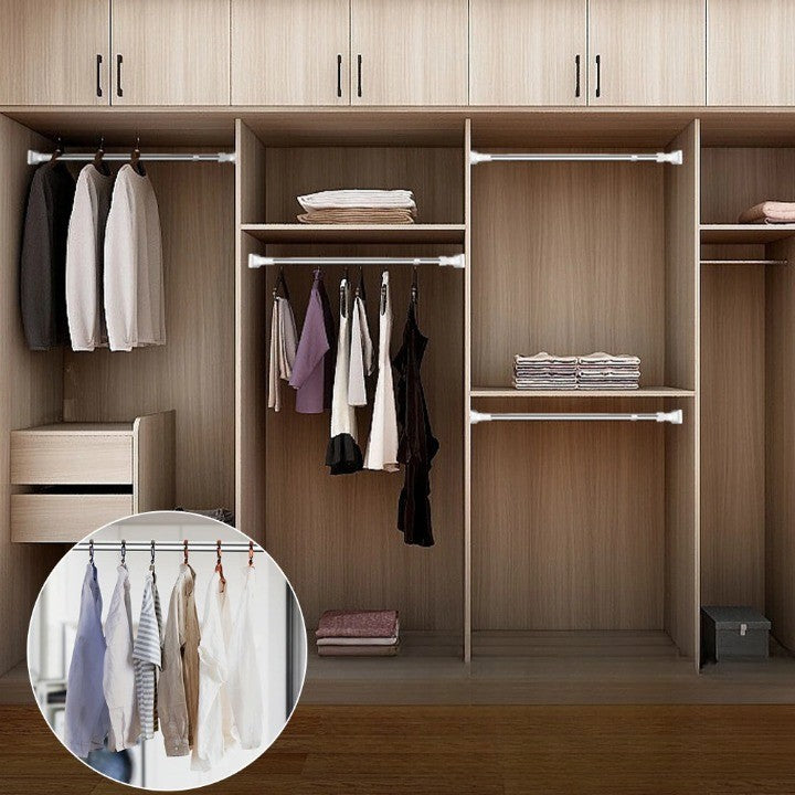 Compact Collapsible Extendable Closet Hanger Rod - Halri