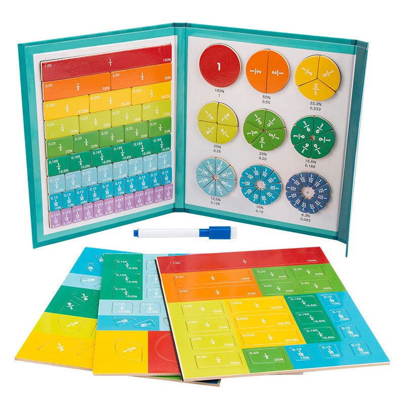 Fun Math Book for Kids Learning Fractions - Halri