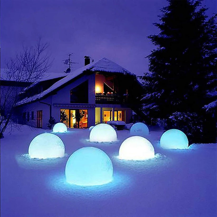 Waterproof Solar Globe Lamp - 16 Color LED Outdoor Light