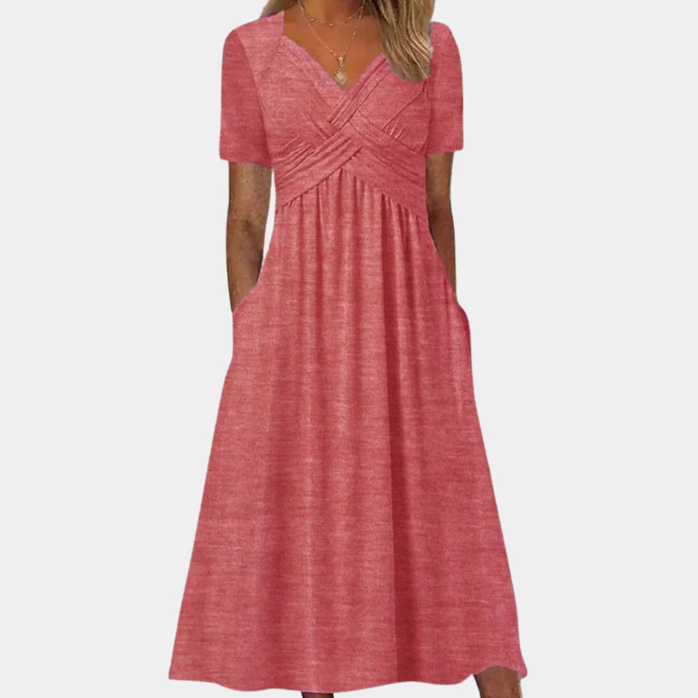Beautiful Women's V-Neck Summer Dress