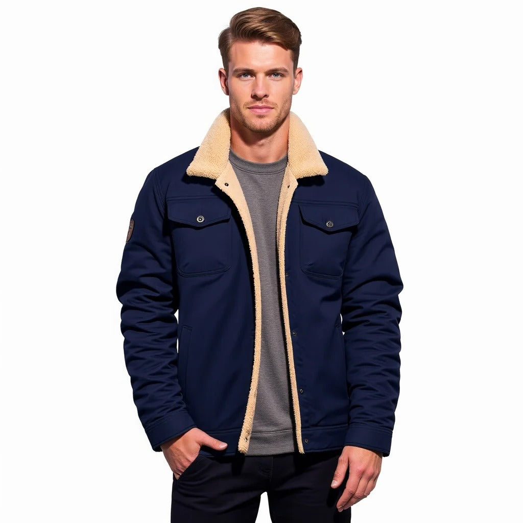 Classic Mens Leather Flight Jacket