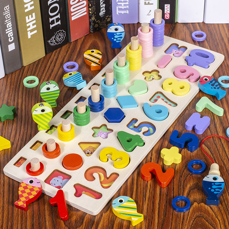 Kids Learning Wooden Activity Board
