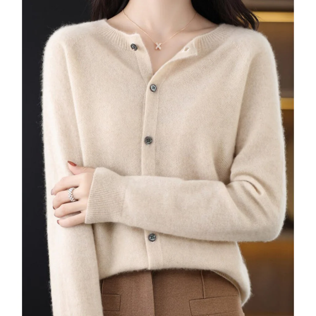Ladies' Crew Neck Knit Sweater