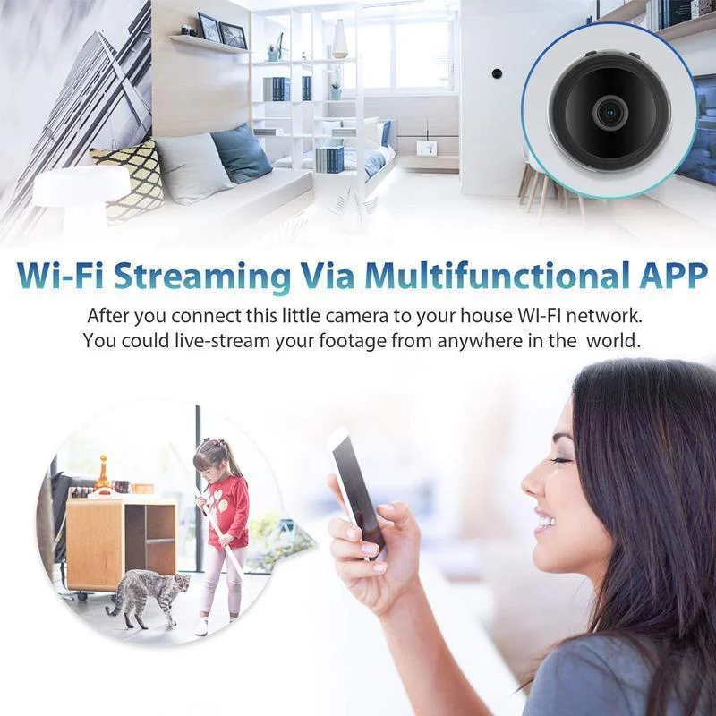 Compact Wireless HD Mini Security Camera