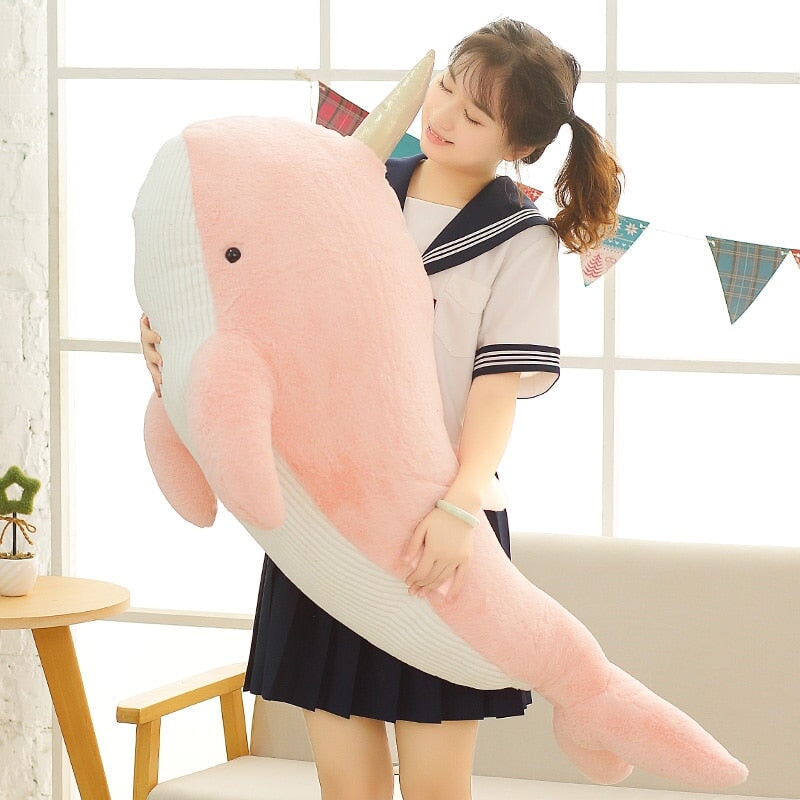 Large Colorful Narwhal Soft Toys