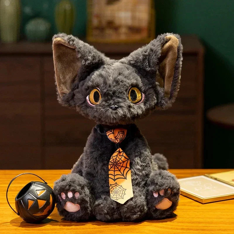 Spooky Black Kitten Soft Plush Toys
