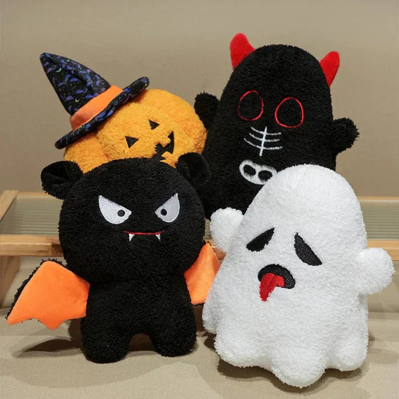 Cute Cartoon Halloween Plush Toy Set