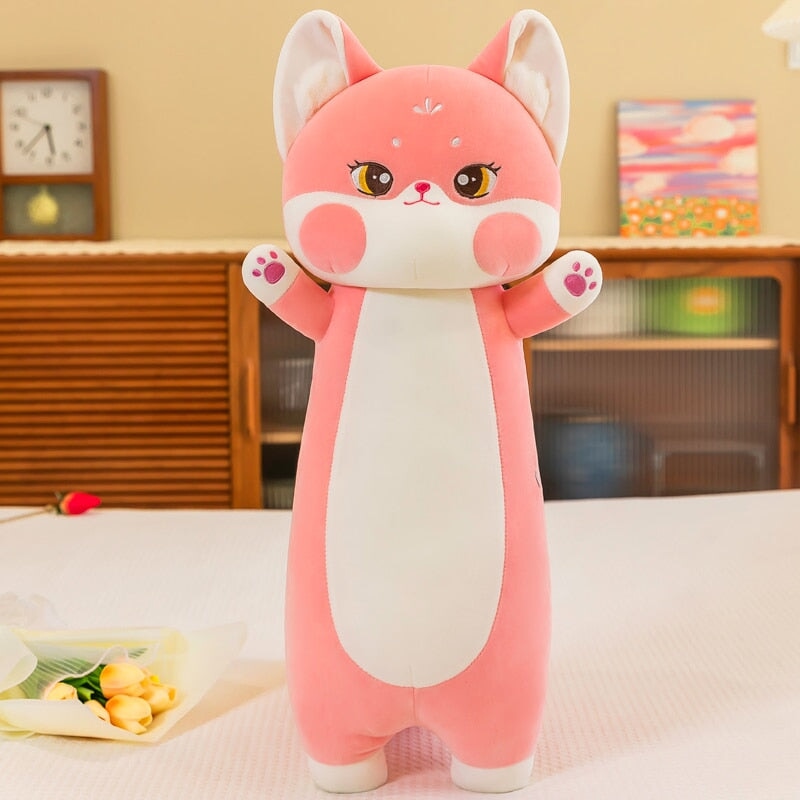 Snugly Soft Pink Fox Plush Toy Family Set