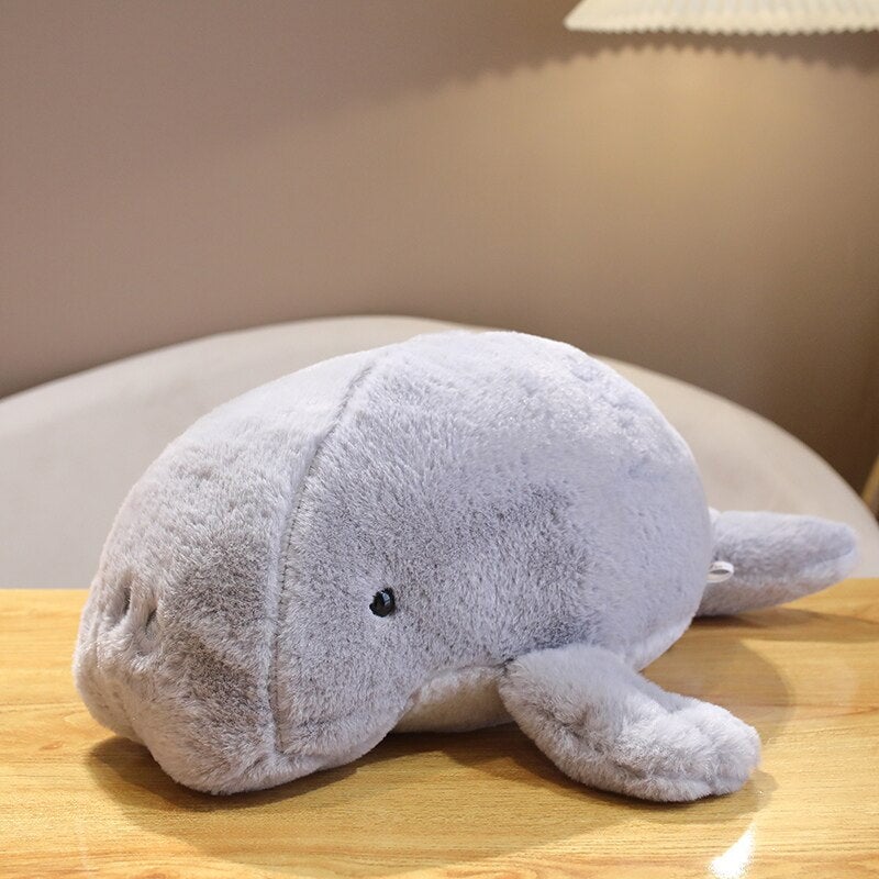 Soft Cuddly White Manatee Stuffed Animal