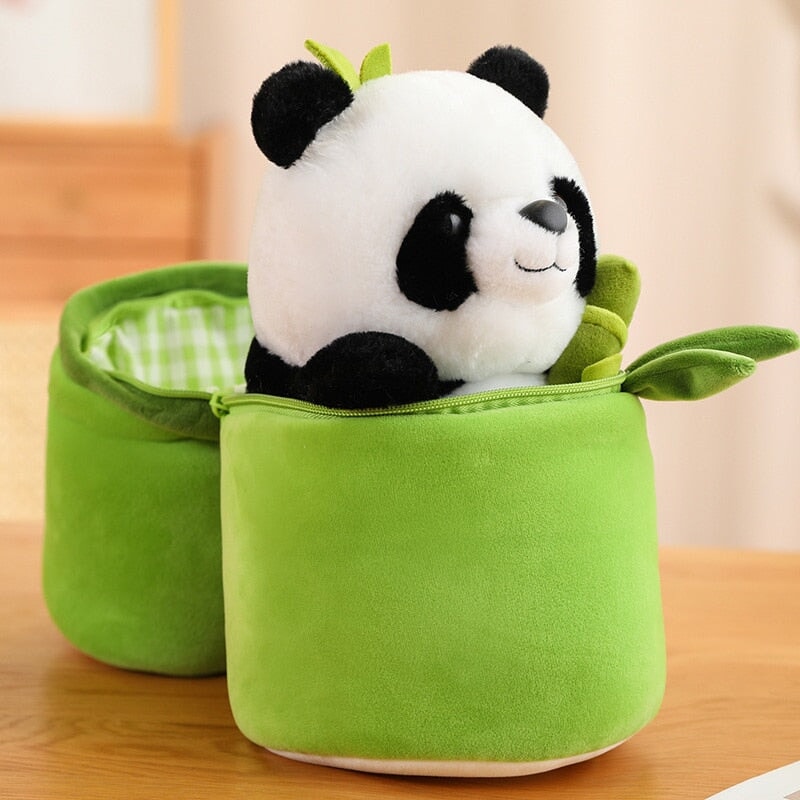Cute Panda & Bamboo Soft Toys