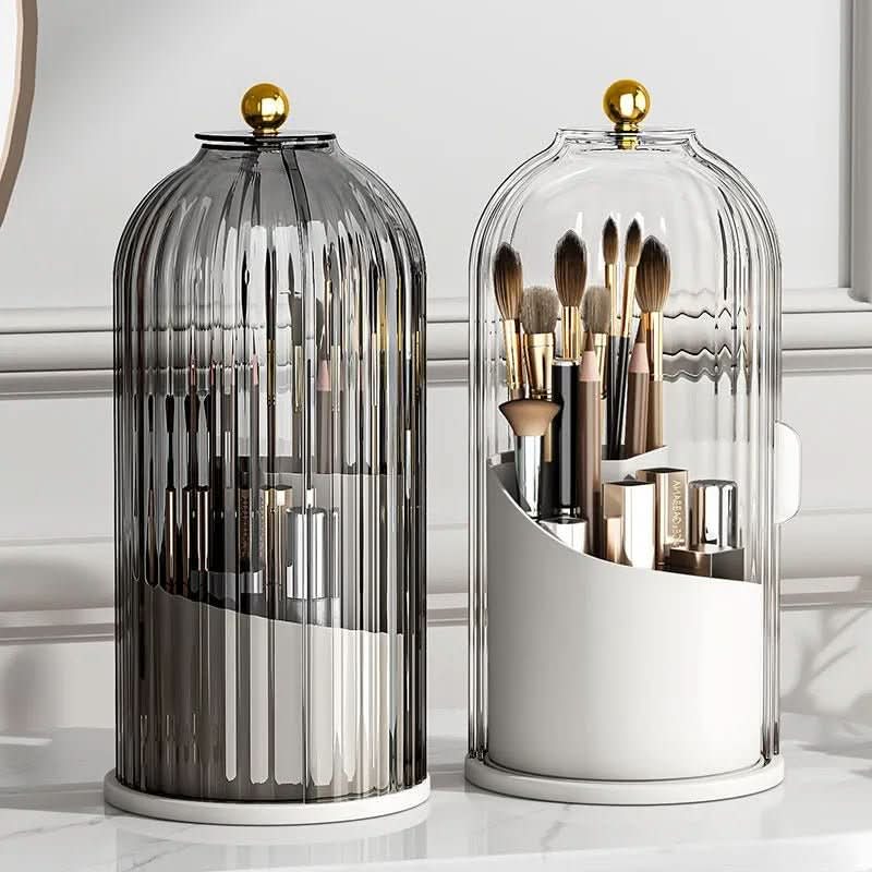 Spinning Makeup Storage Case with Closing Lid