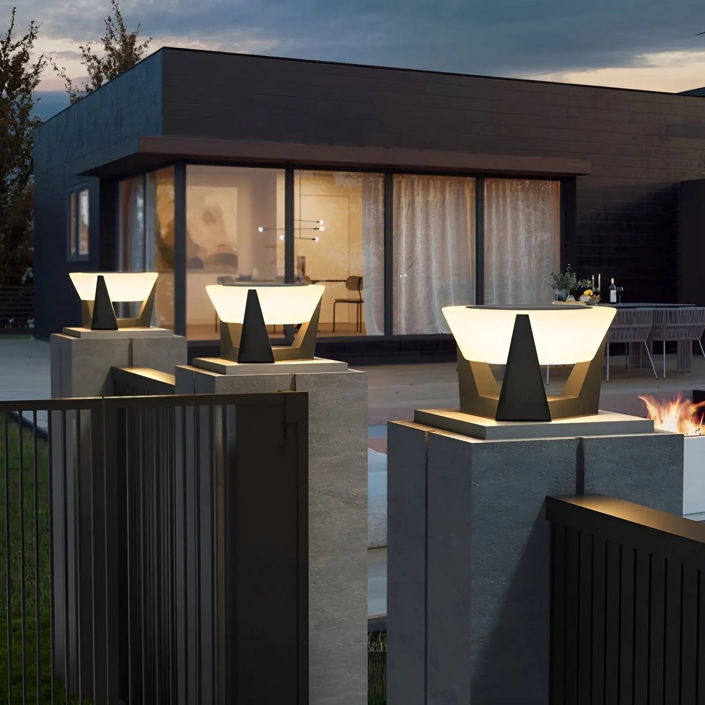 Outdoor Solar Powered Japanese Garden Light - Halri