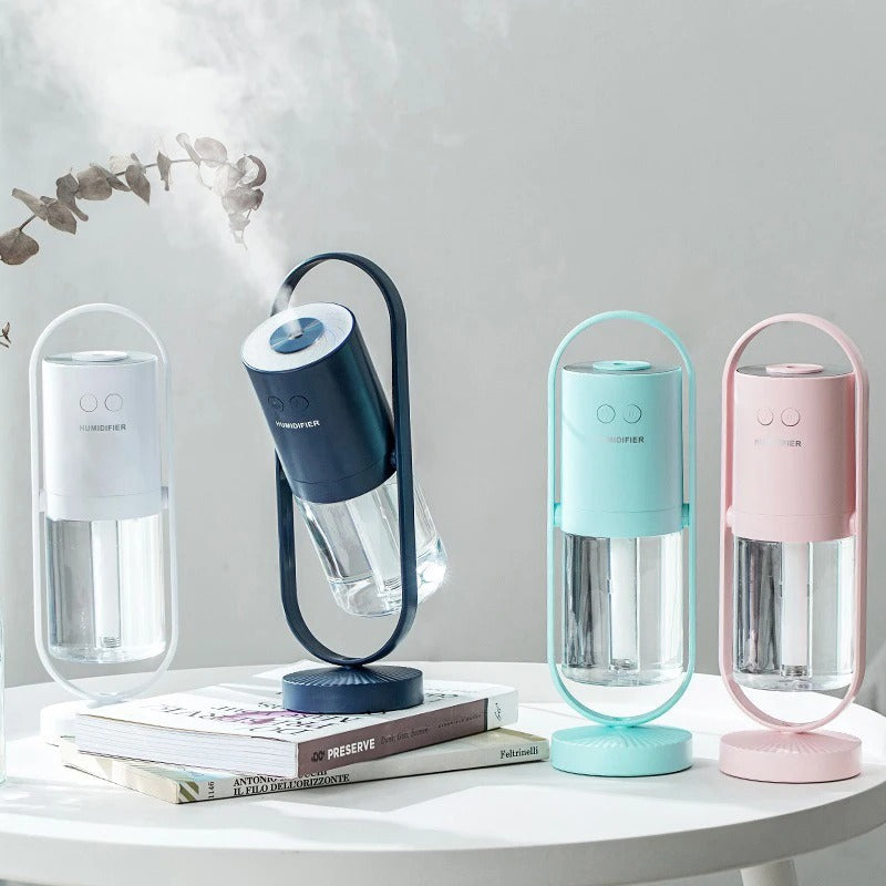 Circular LED Bedside Lamp with USB Charger - Halri