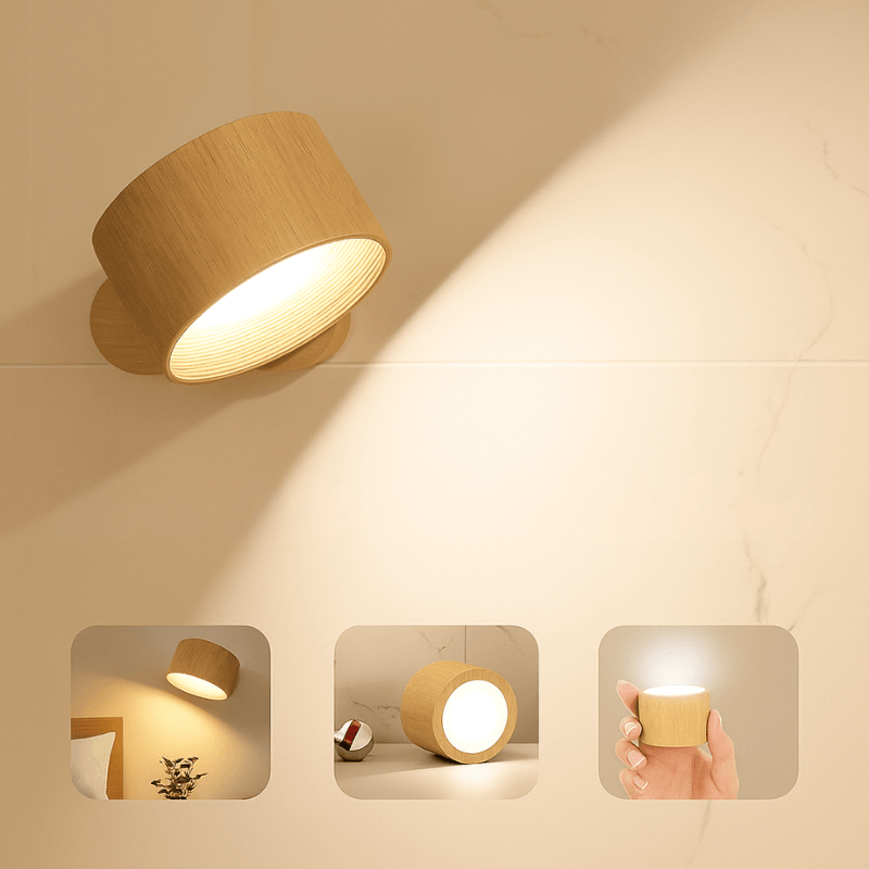 Modern Wireless LED Wall Lamp with Remote