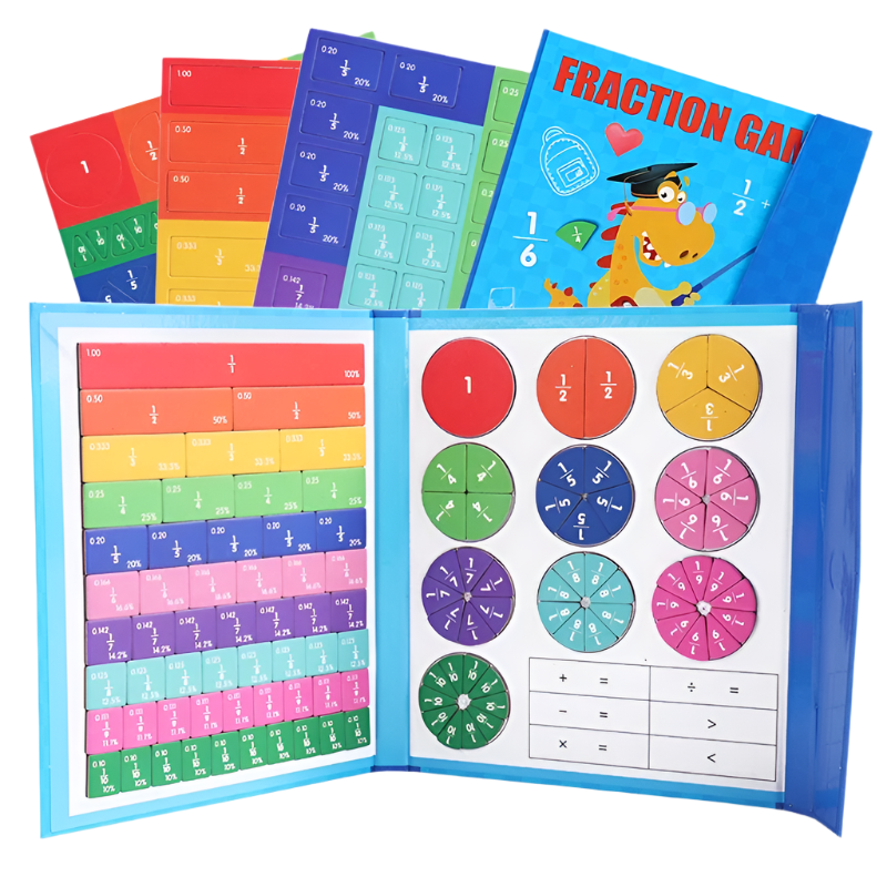 Colorful Math Fraction Game for Kids - Halri