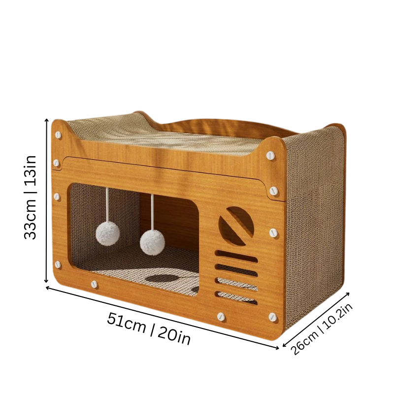 Premium Cat Tower Scratcher & Cozy Hideaway
