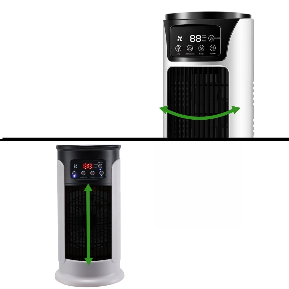 Compact Portable Room Air Cooler Stand Alone Fan