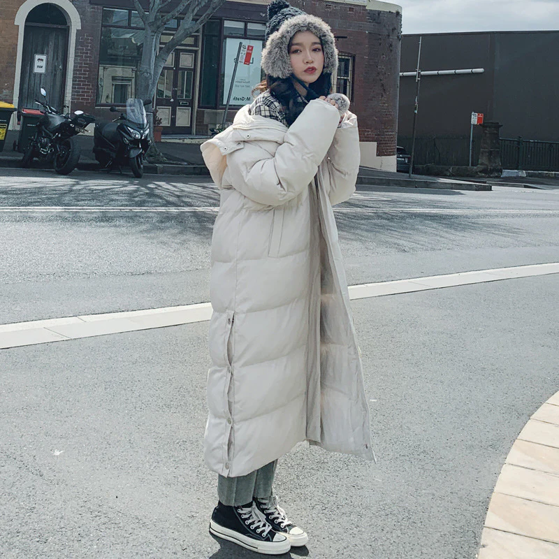 Warm Quilted Parka Coat for Women