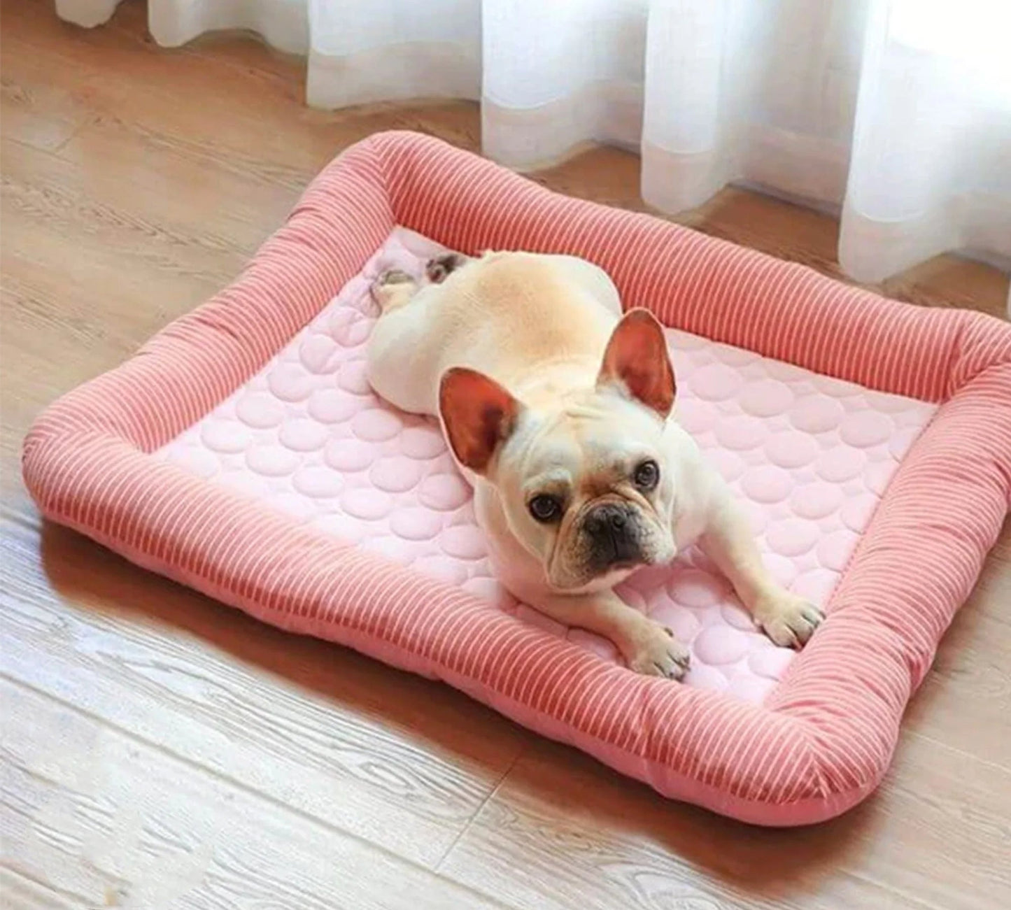 Breathable Pet Bed with Cooling Gel Fabric