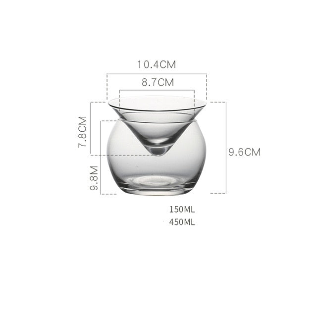 Luxury Crystal Clear Martini Glass