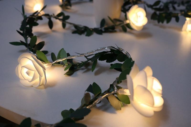 Colorful LED Floral String Lights
