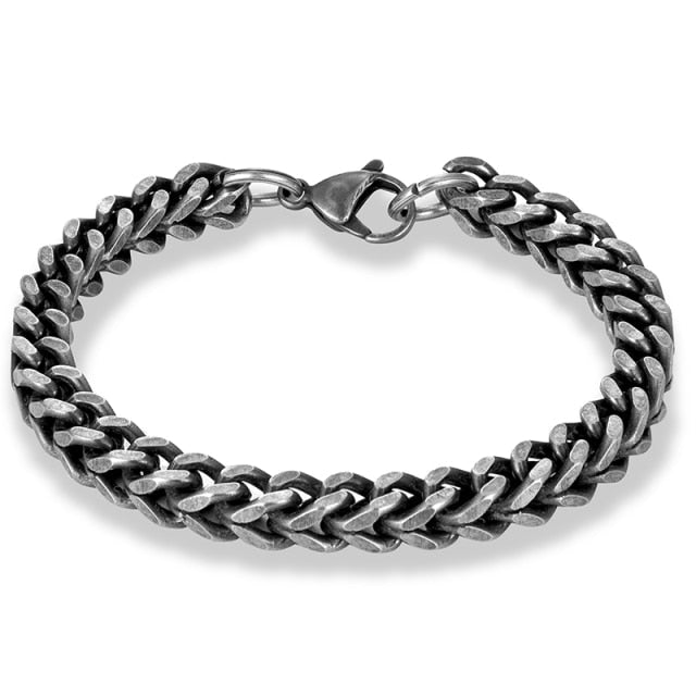 Vintage Gold Curb Link Bracelet - Halri