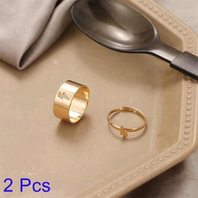 Halri | Engraved Sweetheart His Hers Ring Set - Halri