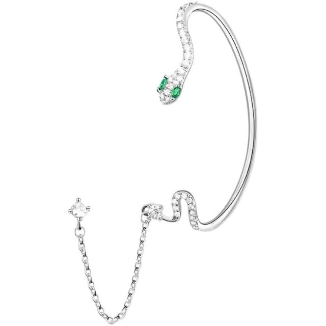 Sleek Snake Drop Huggie Earrings - Halri